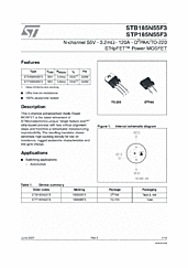 DataSheet STB185N55F3 pdf